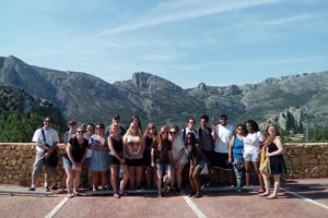 Study Abroad students pose for photo